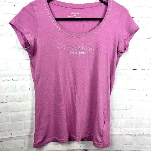 Calvin Klein bejeweled tee - Picture 3 of 4